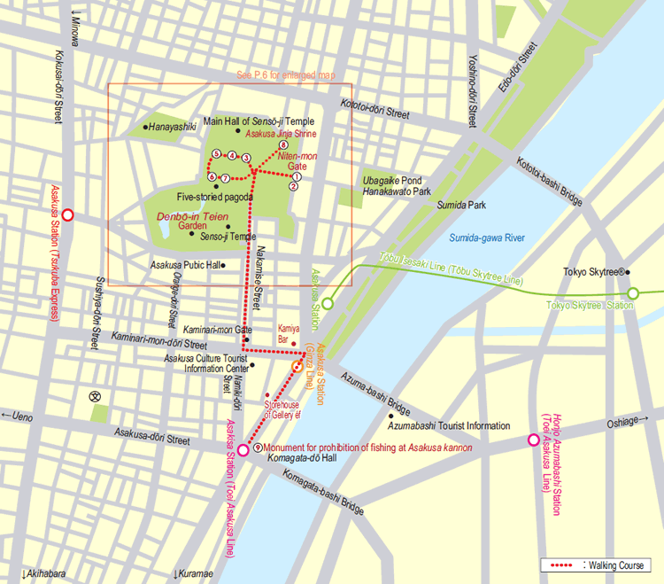 Taito city Course (Asakusa) | Tokyo Cultural Heritage Map