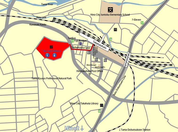 Route Map of Hino city Course