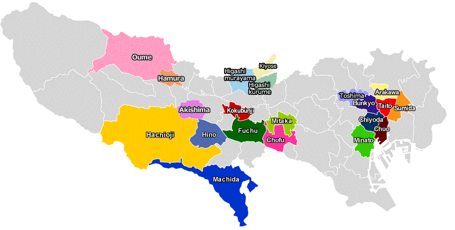 Map of Tokyo