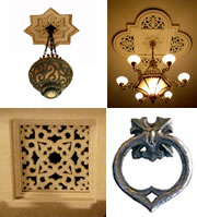 照明器具、レリーフ、グリル、玄関の引き手の金具