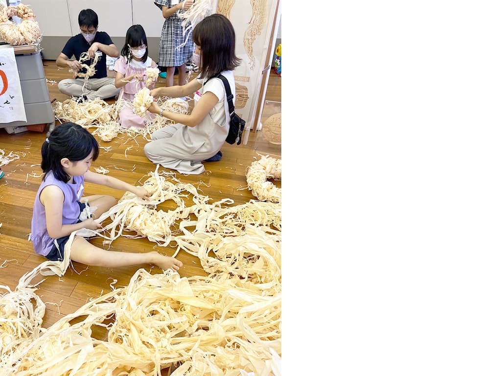 かんなくず温泉♨でリラックスの体験の様子