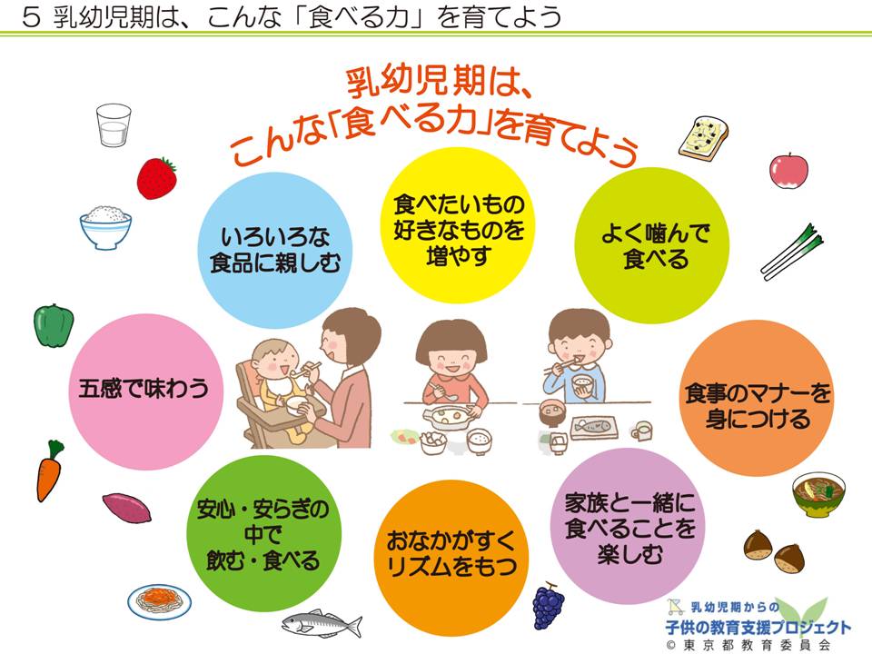 教材Ⅴ　乳幼児期からの「食《を育む　～食文化と、体の中の食べ物の通り道～　NO.5
